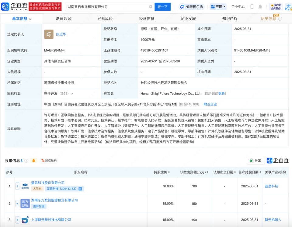人工智能新节点 智元机器人携蓝思科技布局湖南“智启未来”